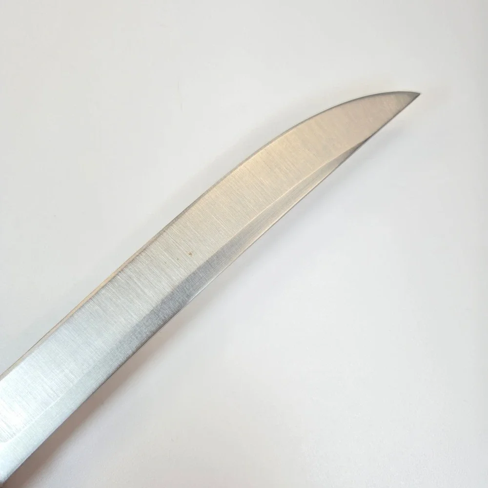 Vintage Chicago Cutlery 61S Boning Knife Vintage Walnut Handle Brass Rivets USA